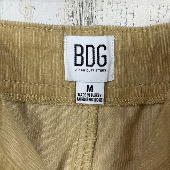 BDG corduroy mini skirt snap front camel color festival Urban Outfitters tan M - Picture 4 of 6